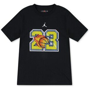 NWT Jordan Big Boys Customized Air Flame Graphic T-Shirt, Size SMALL